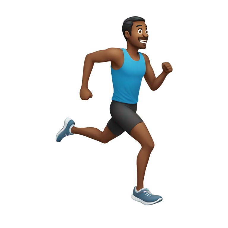 genmoji：男人在跑步