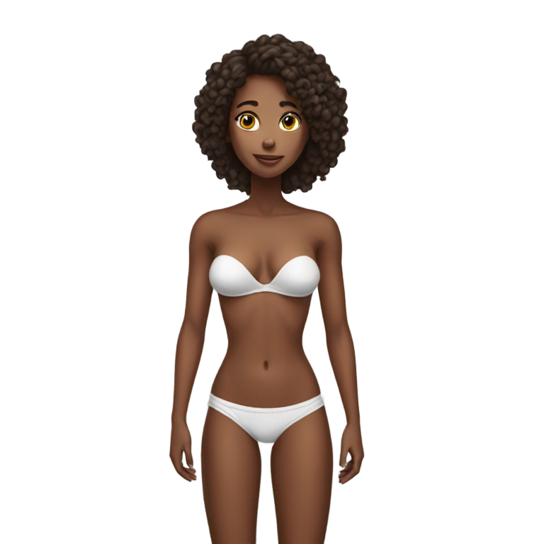 genmoji：性感女孩全身赤裸可见