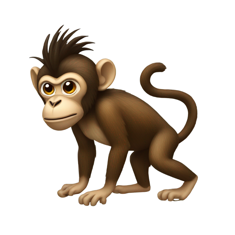 genmoji : Singe mohawk