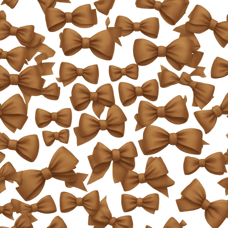 genmoji: Brown bow ribbom