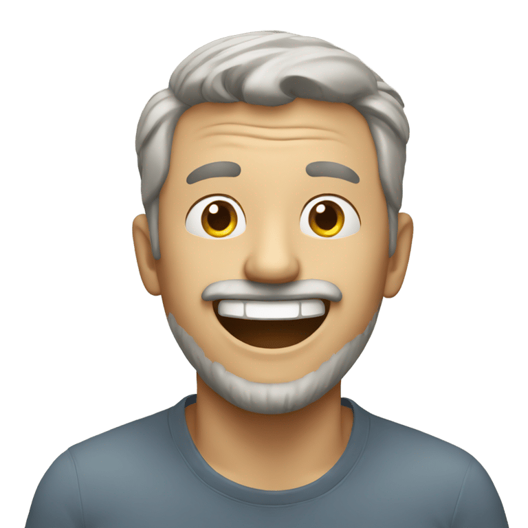 genmoji：不适的快乐的人
