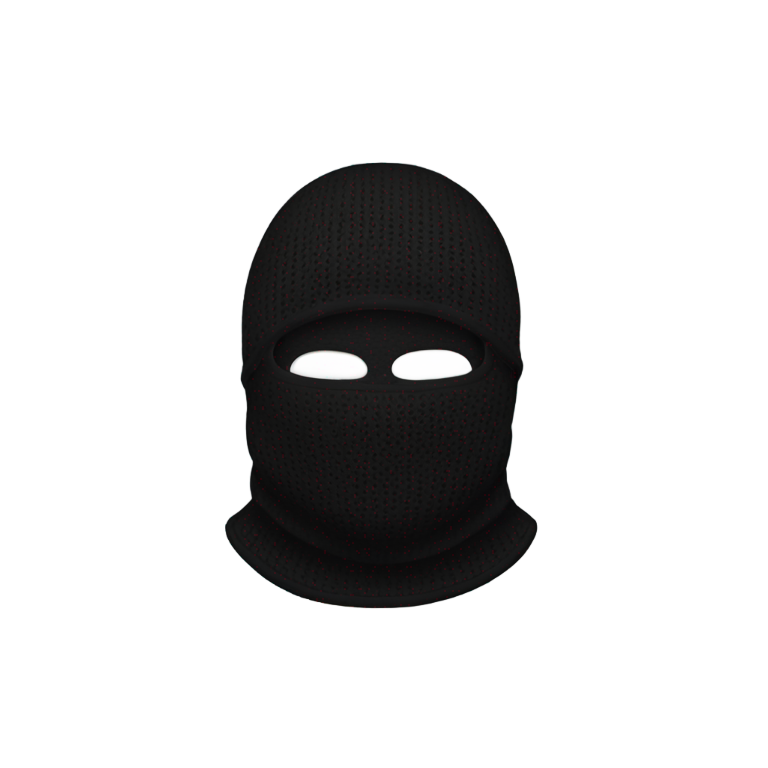 genmoji : Cagoule noire
