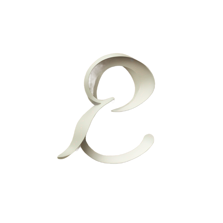 絵文字：Cursive letter o