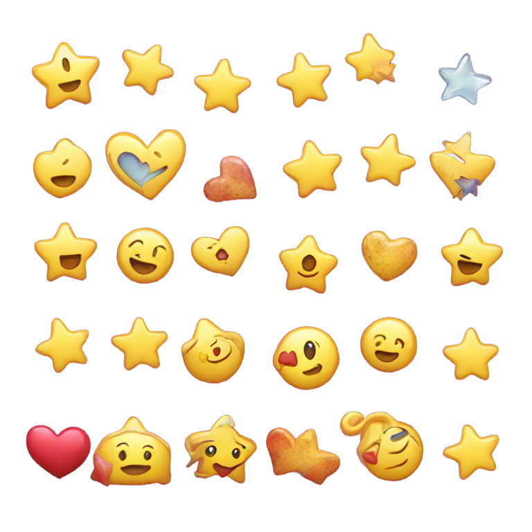 genmoji : 😍🤩❤️⭐