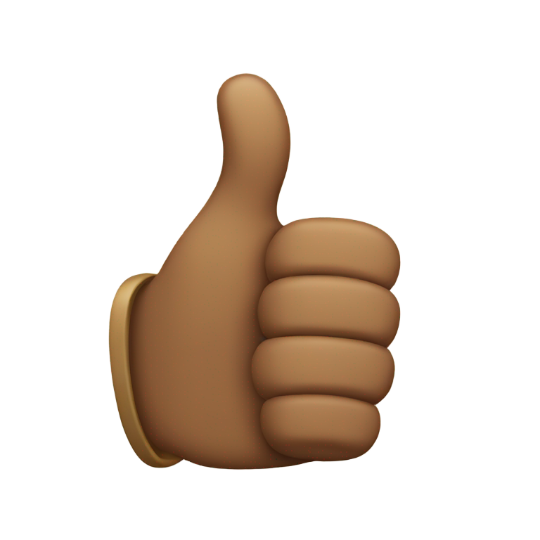 genmoji：侧向大拇指上emoji