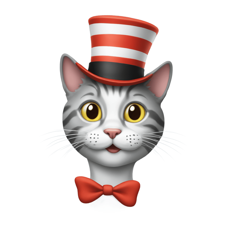 genmoji：猫在帽子上