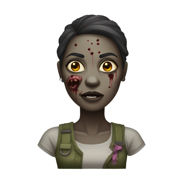 genmoji : femme zombie