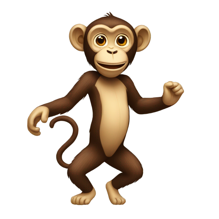 genmoji: dancing monkey