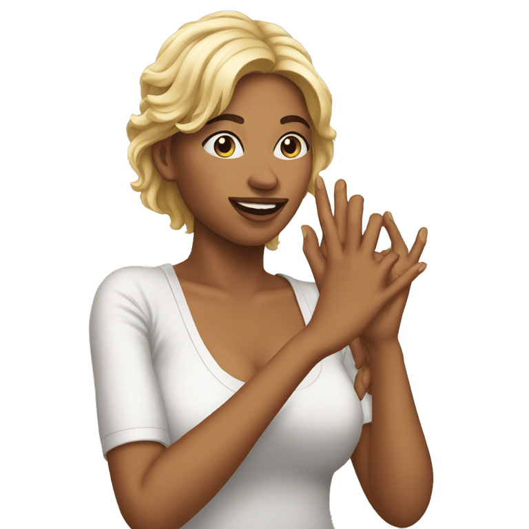 genmoji：自慰的女人