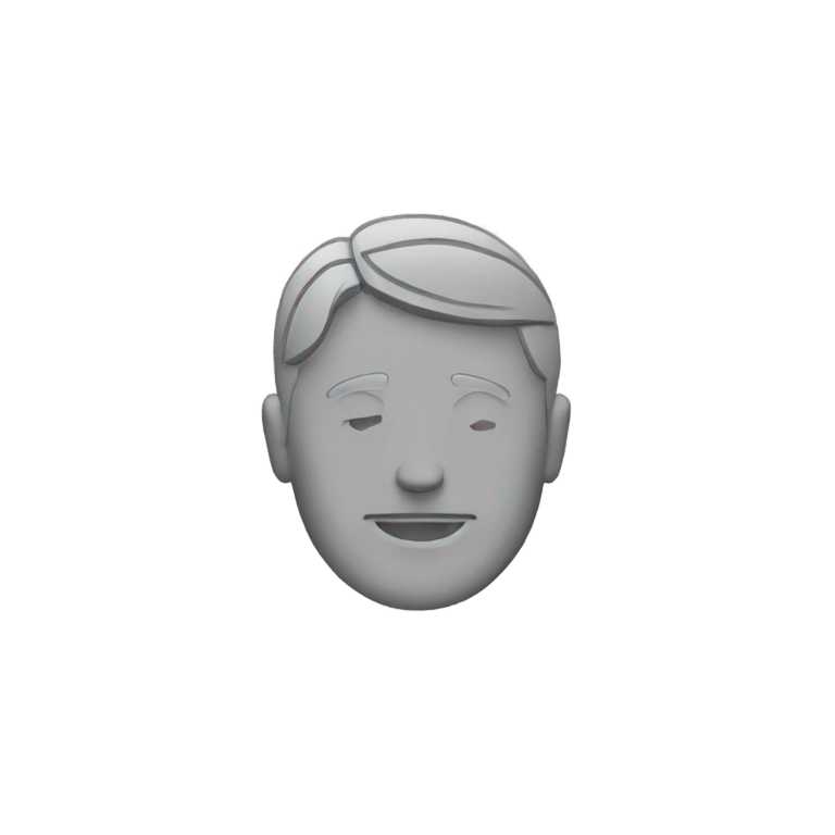 genmoji：A man is write a logo