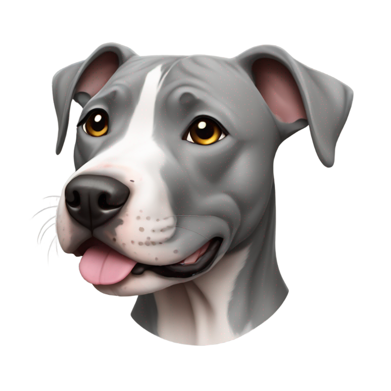 genmoji: Pit Bull Labrador grey