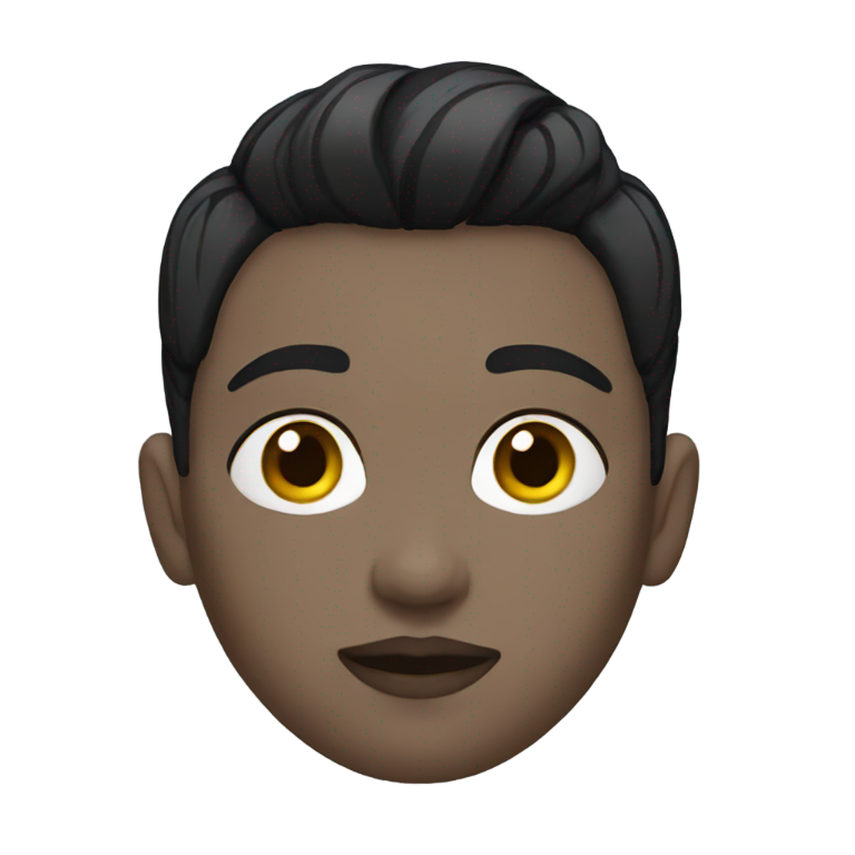 絵文字：ショートヘアのノンバイナリーゴス