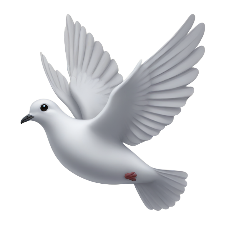 絵文字：鳩の飛行