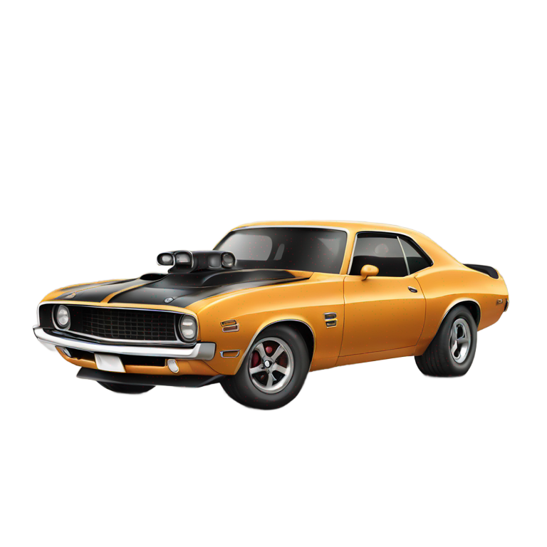genmoji : Voiture de muscle américaine