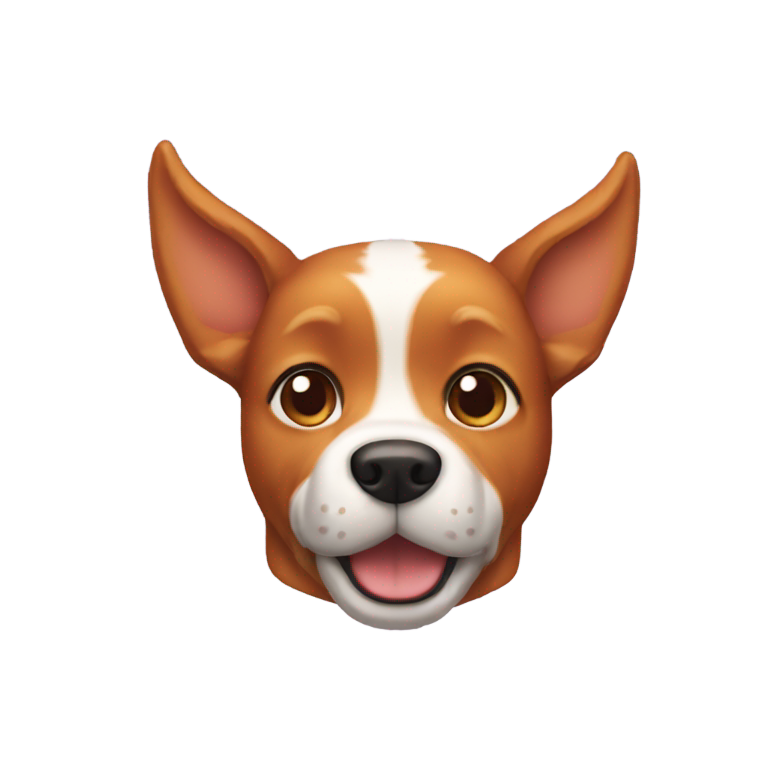 絵文字：元気な耳のショウガ犬