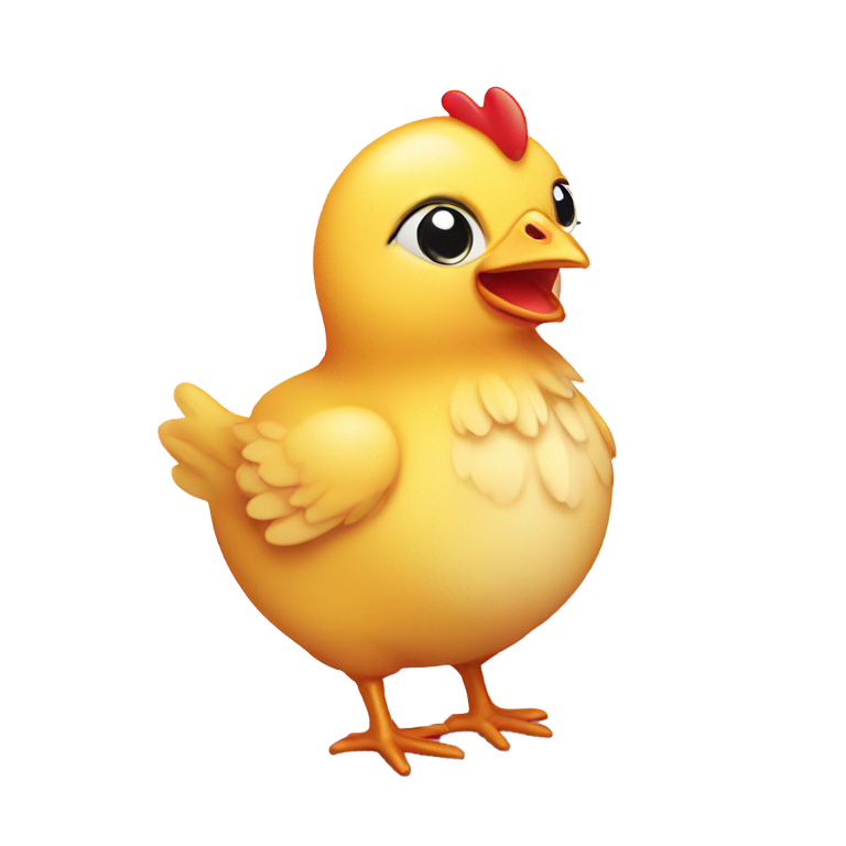genmoji：可爱快乐的小鸡