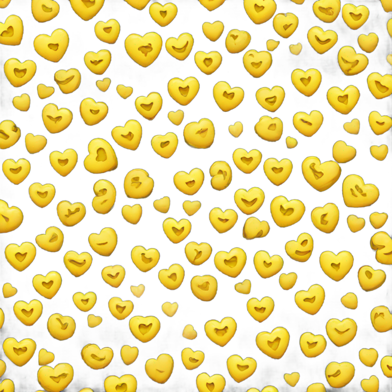 genmoji: Yellow hearts