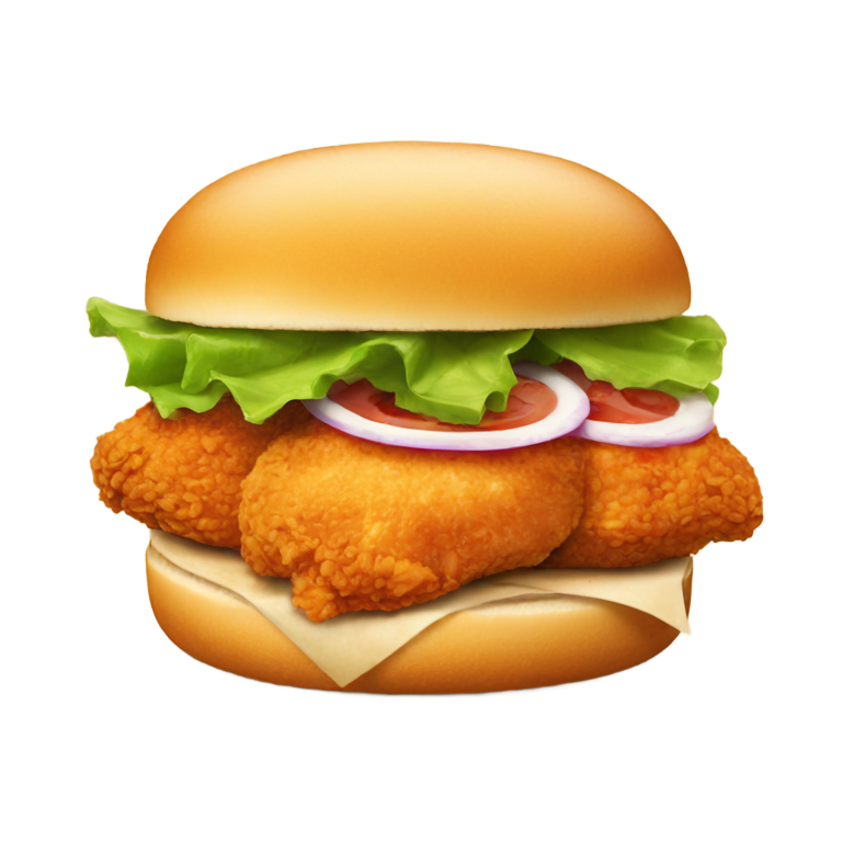 genmoji : Sandwich au poulet épicé