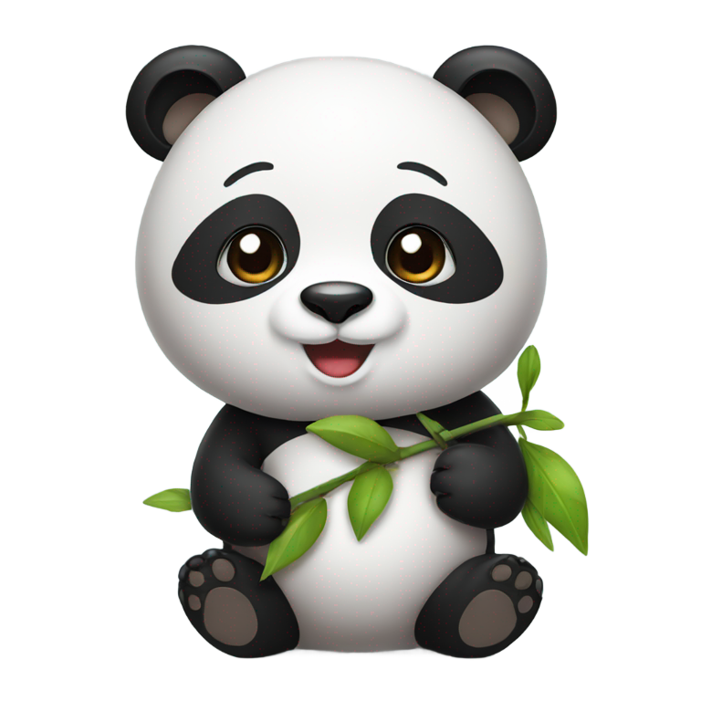 絵文字：恋するパンダ