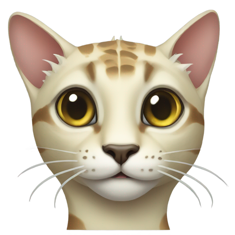 genmoji: Cat/Iguana Hybrid