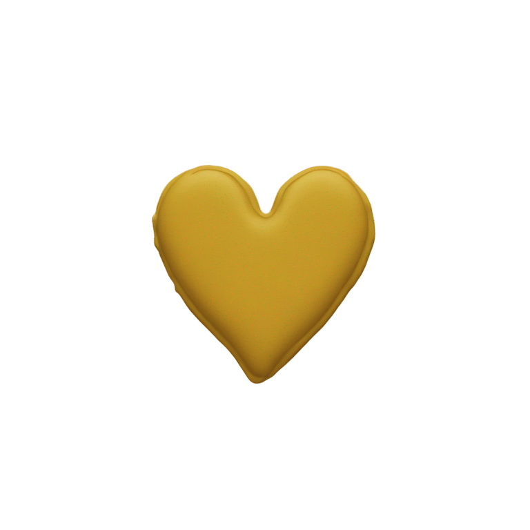 genmoji：黄色心脏
