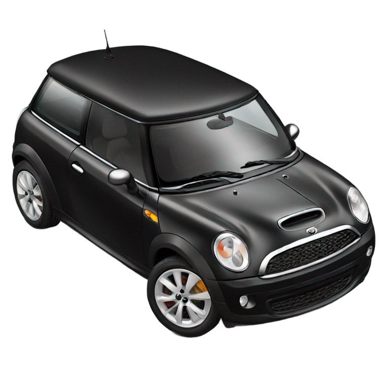 genmoji: Mini Cooper black