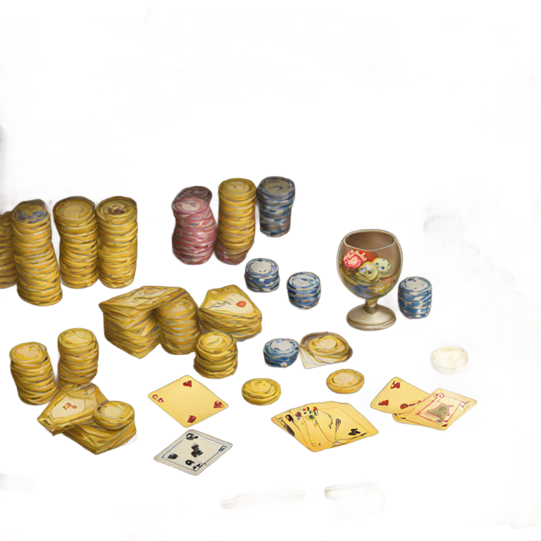 絵文字：Case with poker set