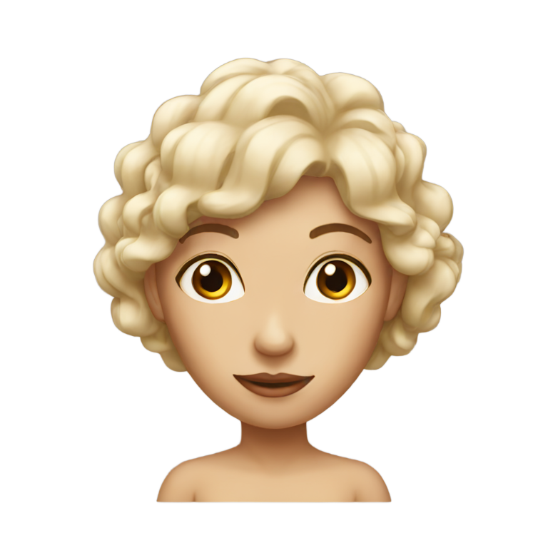 genmoji : Une femme nue