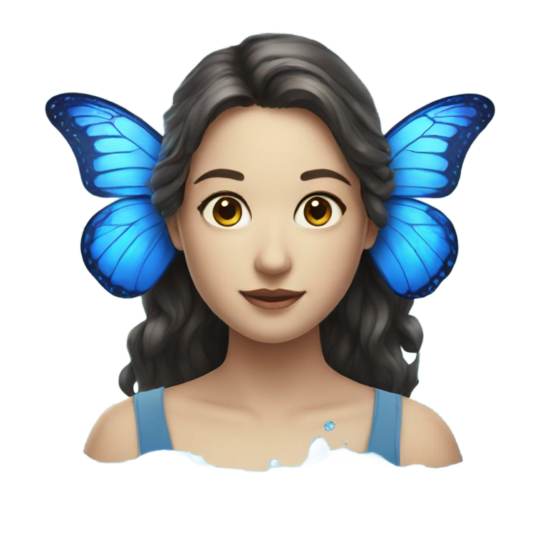 genmoji : 💦💙🦋