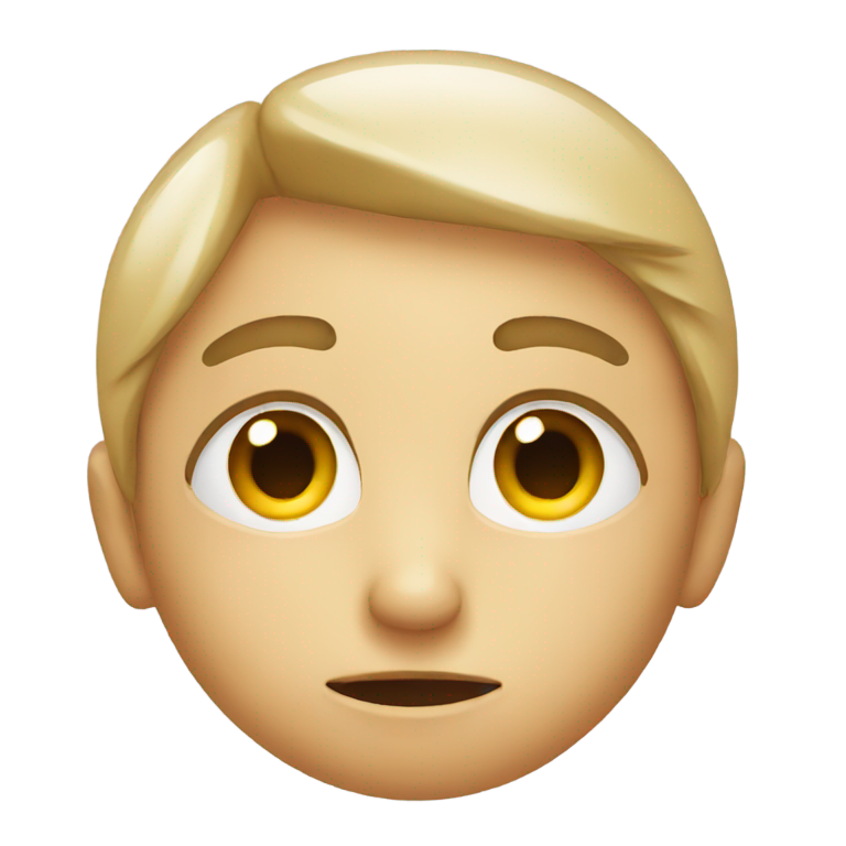 genmoji: face with eye twitching