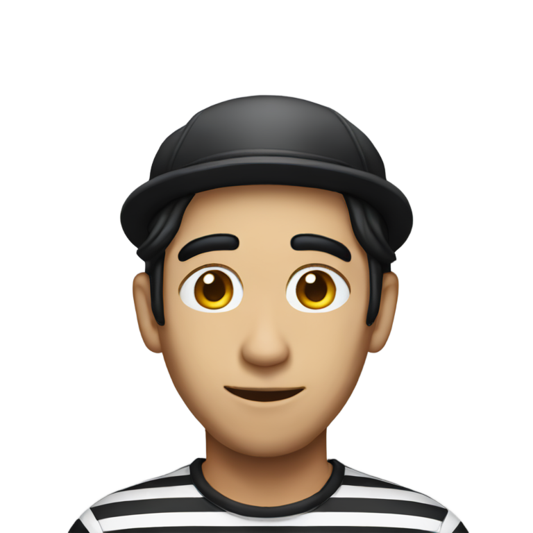 genmoji：扎克·金扮演哑剧演员
