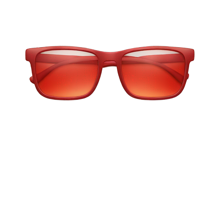 genmoji: A glasses with red color