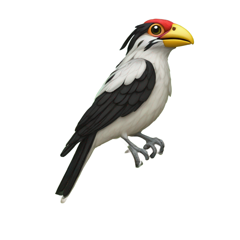 絵文字：イチジクの木にいるホウセキドリ
