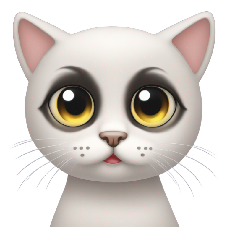 genmoji：大闪亮眼睛可爱猫