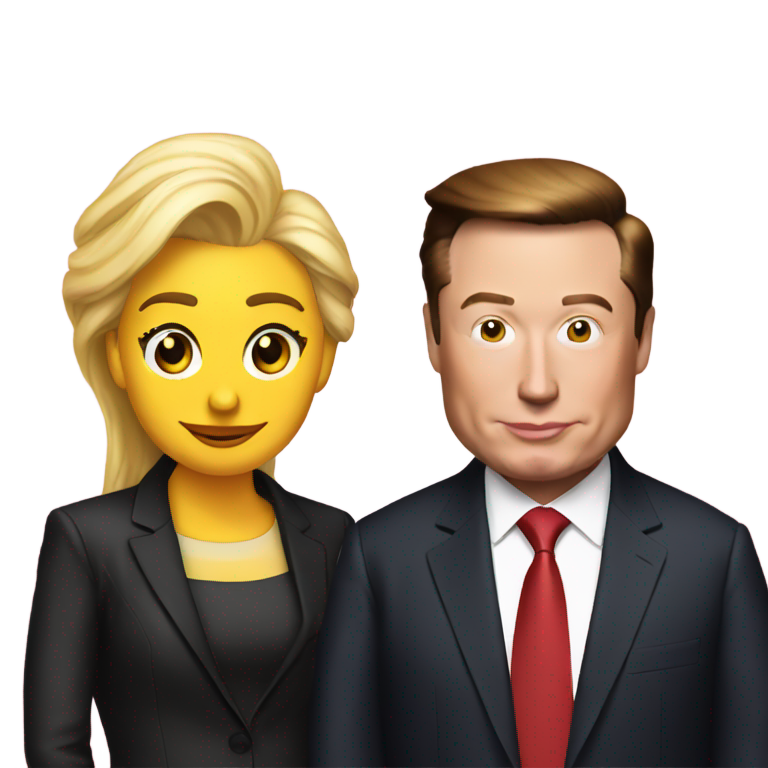 genmoji: Donald Trump loves Elon Musk