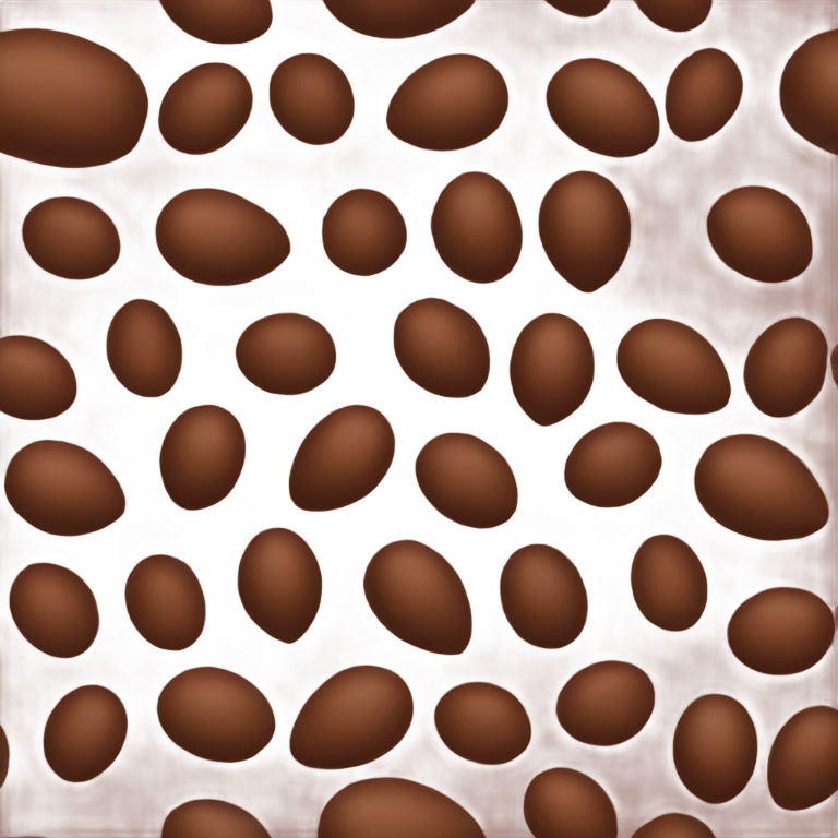 絵文字：上に割れたチョコレートの卵