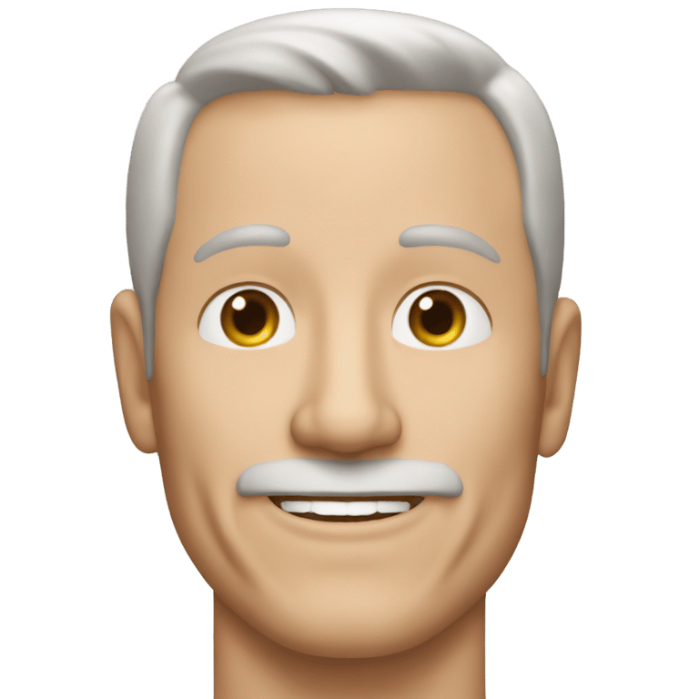 genmoji: Athletic 55 year old white male no mustache