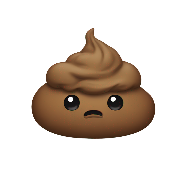 genmoji：Poo with sad face