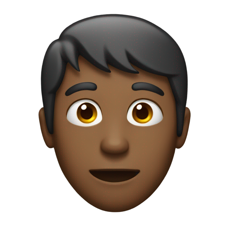 genmoji: man with tongues for eyes