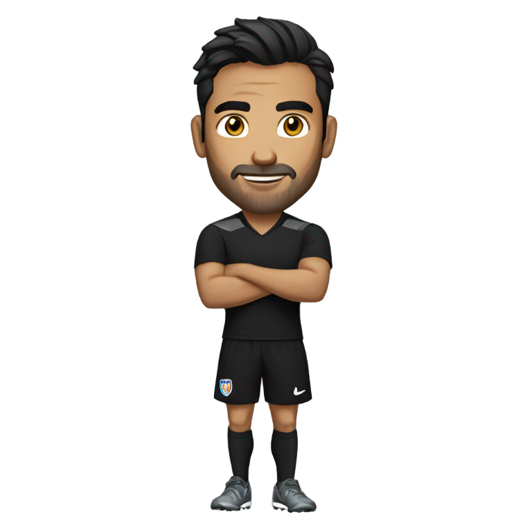 genmoji：克里斯·温多尔斯基穿着短裤和黑色衬衫