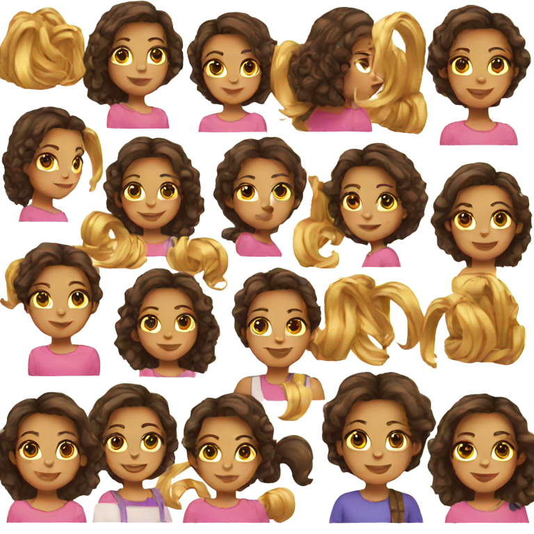 genmoji : 7 girl emojis