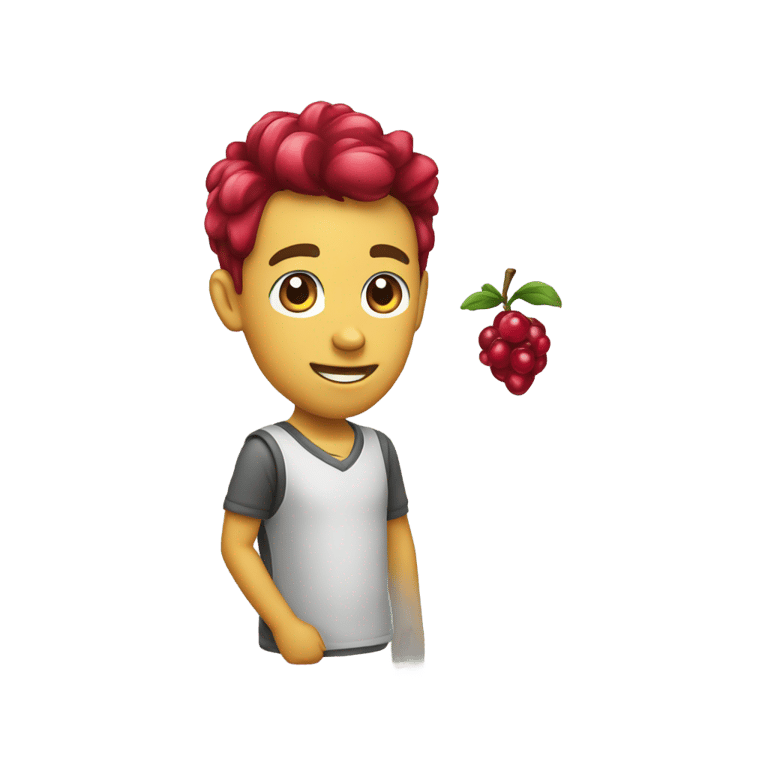 genmoji : Sprite cranberry
