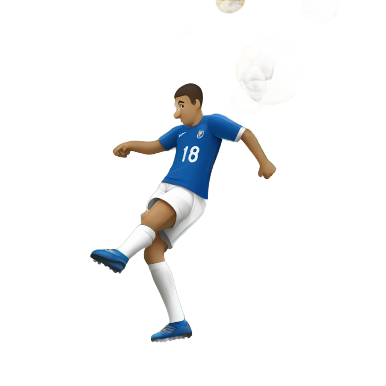 絵文字：デニス・ブオンガがボールを蹴る