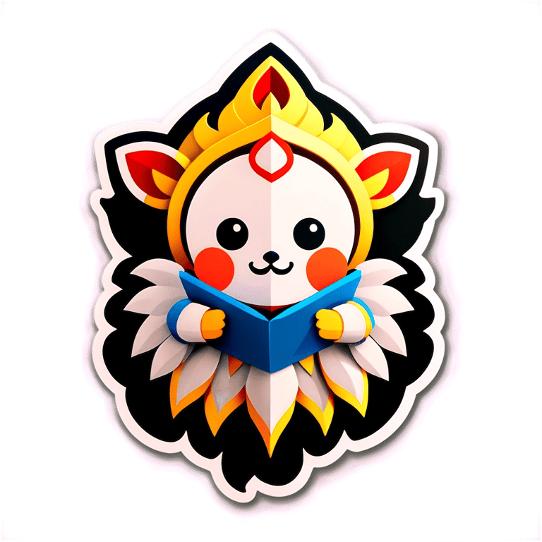 genmoji: generate a sticker with showing   🙏 with 📿