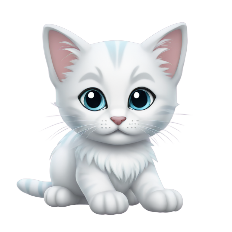 genmoji : Chatte princesse inspirée par Elsa
