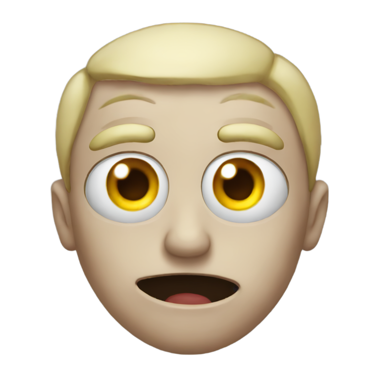 genmoji: Stupid with 3 eyes and a leg