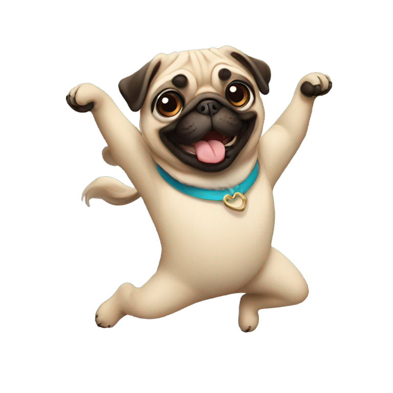 genmoji：哈巴狗跳舞