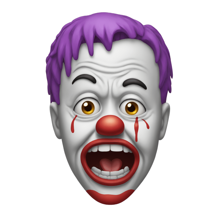 genmoji: Crying clown