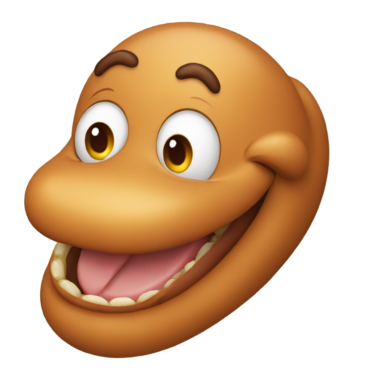 genmoji: smile emoji with big weiner