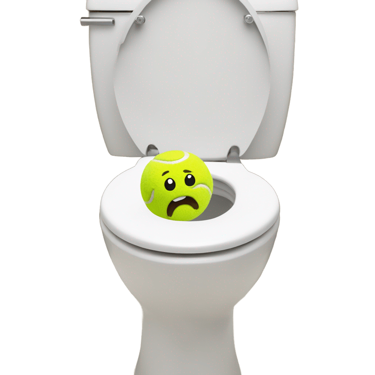 genmoji：网球粪便表情从马桶中冒出